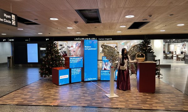 Christmas fairy at Zurich Airport