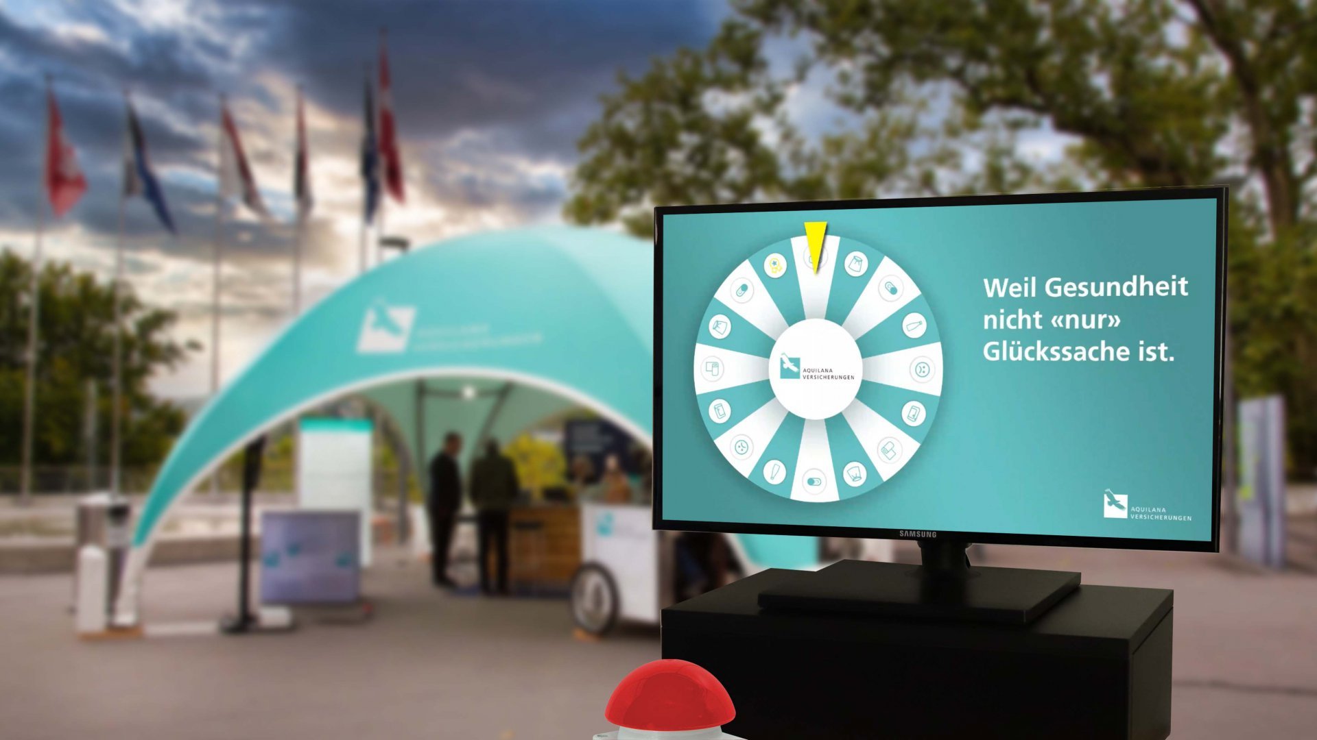 Digitales Glücksrad Roadshow